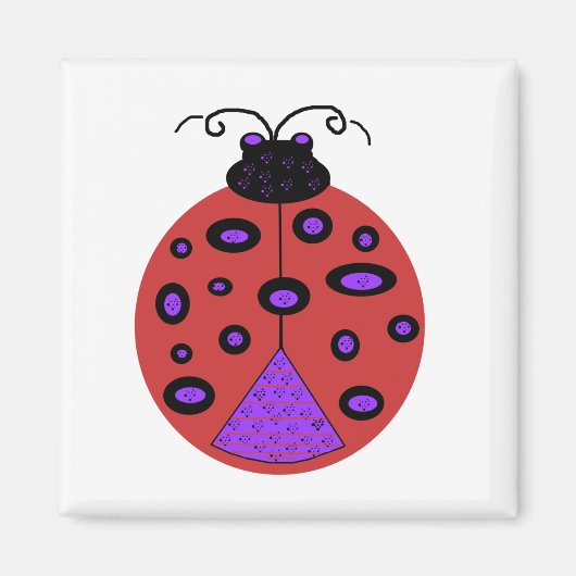 Happy Ladybug magnet (Voorkant)