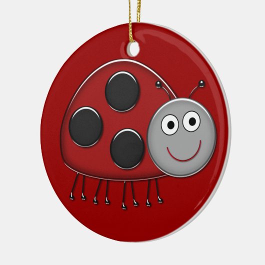 Happy Ladybug Ornament (Links)