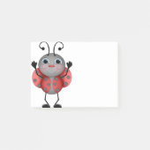 Happy Ladybug rood zwart Post-it® Notes (Voorkant)
