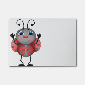 Happy Ladybug rood zwart Post-it® Notes
