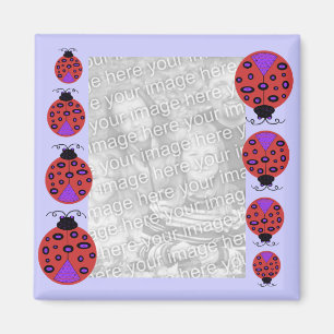 Happy Ladybug sjabloon magnet
