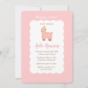 Happy Lama Bliss: Baby shower voor een prinsje Kaart