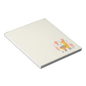 Happy lama met cactus notitieblok (Schuin)