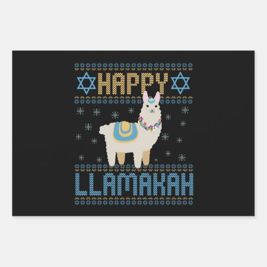 Happy Lamakah Funny Jewish Hanukkah Gift Inpakpapier Vel (Voorkant)
