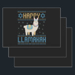 Happy Lamakah Funny Jewish Hanukkah Gift Inpakpapier Vel<br><div class="desc">chanukah, Lamakah, hanukkah, dreidel, joods, lelijk, sweater, llama, kerst, gebreid</div>