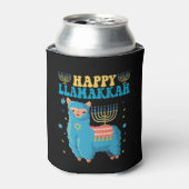 Happy Lamakkah Funny Jewish Alpaca Hanukkah Gift Blikjeskoeler (Blikje Voorkant)