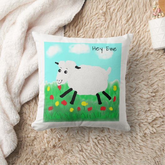 Happy Lamb Cute Kussen (Deken)