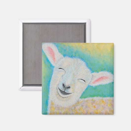 Happy Lamb Magneet (Voorkant / Achterkant)