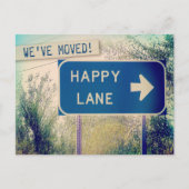 "Happy Lane" Briefkaarten voor adreswijziging (Voorkant)