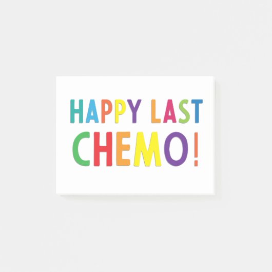 Happy last chemo post-it® notes (Voorkant)