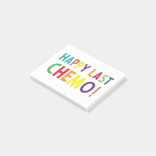 Happy last chemo post-it® notes (Schuin)