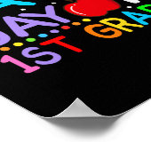 Happy Last Day of 1st grade Afstuderen Poster (Hoek)
