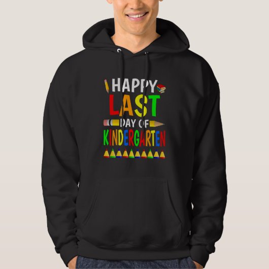 Happy Last Day Of Kindergarten 2023 Teachers Stud Hoodie (Voorkant)