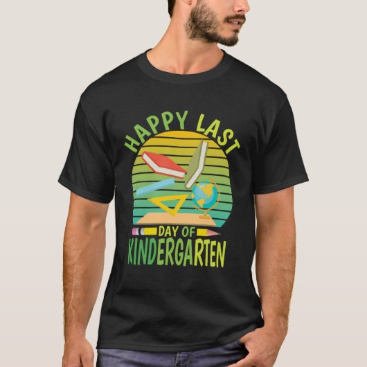 Happy Last Day Of Kindergarten 2023  Teachers Stud T-shirt (Voorkant)