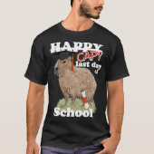 Happy Last Day of School Capybara Afstuderen T-shirt (Voorkant)