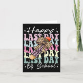 Happy Last Day of School Coquette Bow Afstuderen P Kaart (Voorkant)