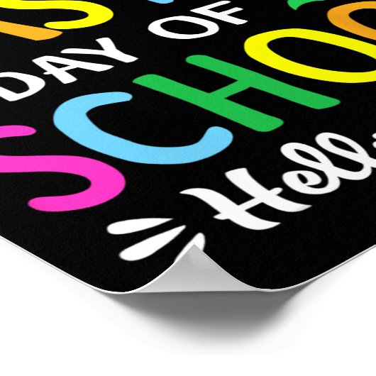 Happy Last Day Of School Hello Summer Studentand A Poster (Hoek)