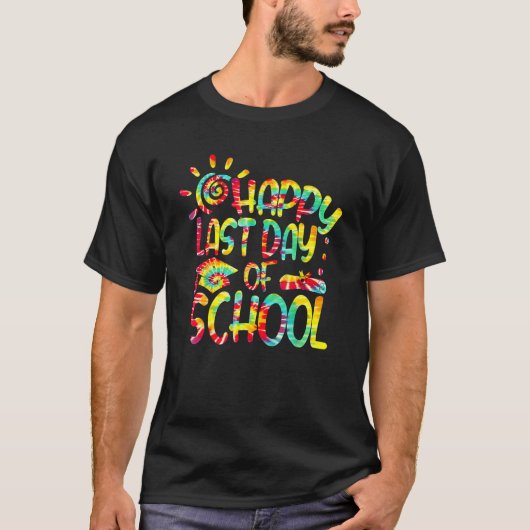 Happy Last Day Of School Hello Summer Studentand A T-shirt (Voorkant)