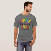 Happy Last Day Of School Hello Summer Teacher Stud T-shirt (Voorkant volledig)