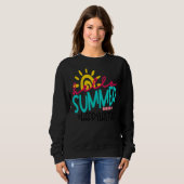 Happy Last Day Of School Hello Summer Teacher Stud Trui (Voorkant volledig)