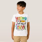 Happy Last Day Of School Hello Summer Teacher T-shirt (Voorkant volledig)