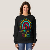 Happy Last Day Of School Rainbow Teacher Student G Trui (Voorkant volledig)