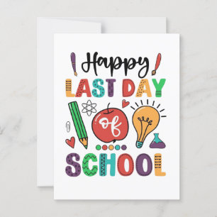 Happy Last Day of School Summer Student Briefkaart