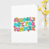 Happy Last Day of School Summer Student Kaart (Gele Bloem)