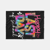 Happy Last Day Of School Teacher Student Graduatio Fleece Deken (Voorkant (Horizontaal))