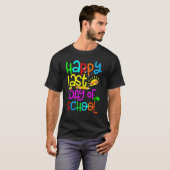 Happy Last Day Of School Teacher Student Graduatio T-shirt (Voorkant volledig)