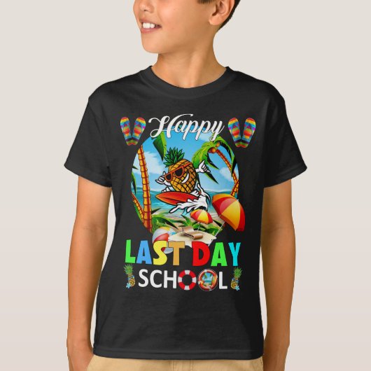 Happy Last Day Of School Teacher Student Graduatio T-shirt (Voorkant)