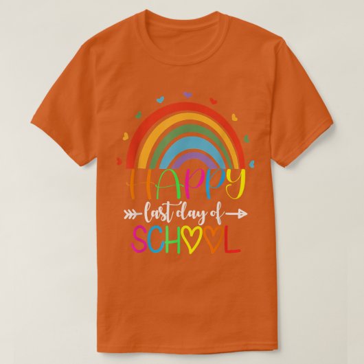 Happy Last Day Of School Teacher Student Graduatio T-shirt (Design voorkant)
