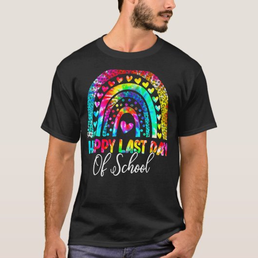 Happy Last Day Of School Teacher Student Graduatio T-shirt (Voorkant)