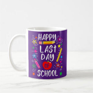 Happy Last Day of School Teacher Student Koffiemok