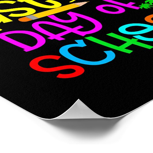 Happy Last Day of School Teacher Student Poster (Hoek)