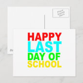 Happy Last Day of School's T-Shirts.png Briefkaart (Voorkant / Achterkant)