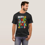 Happy Last Day School Summer Time Cute Sun Stud T-shirt (Voorkant volledig)