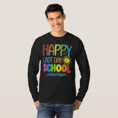 Happy Last Day School Summer Time Cute Sun Stud T-shirt (Voorkant volledig)