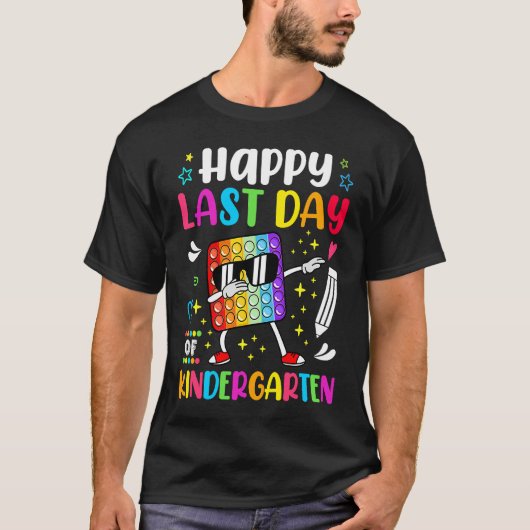 Happy Lasy Day Of School Kindergarten Teacher Stud T-shirt (Voorkant)