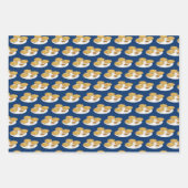 Happy Latkes Apple Sauce Sour Cream Hanukkah Inpakpapier Vel (Voorkant 3)