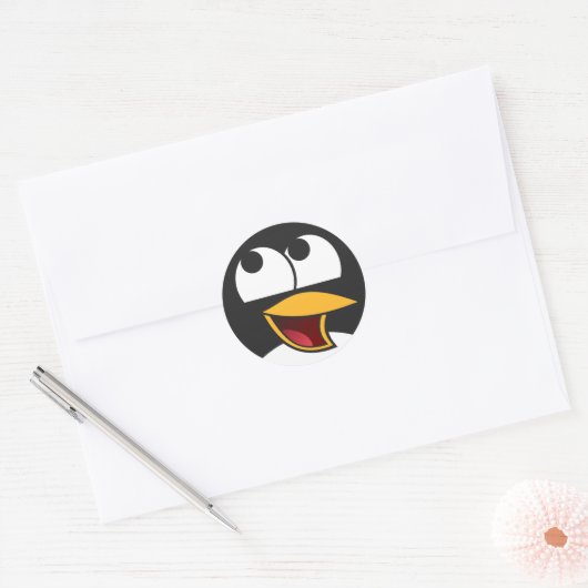 Happy Laughing Penguin Stickers (Envelop)