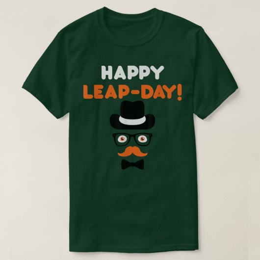 Happy Leap Day 29 februari 2016 Funny T-shirt (Design voorkant)