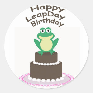 Happy Leap Day Verjaardag Stickers