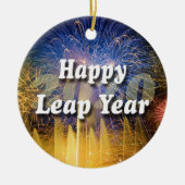 Happy Leap Year 2020 Keramisch Ornament (Voorkant)