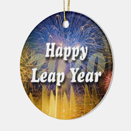 Happy Leap Year 2020 Keramisch Ornament (Links)