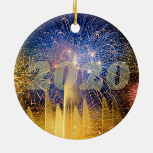 Happy Leap Year 2020 Keramisch Ornament (Achterkant)