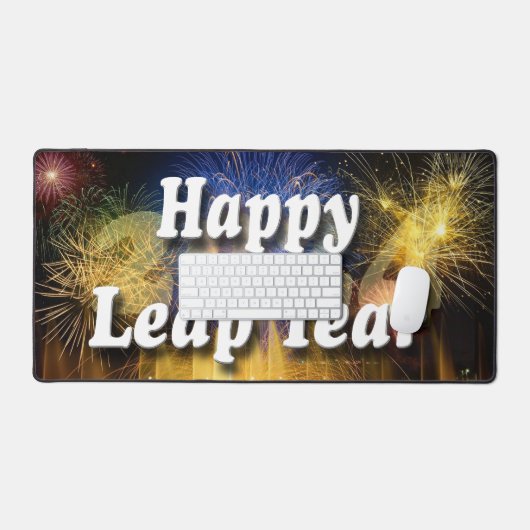 Happy Leap Year 2024 Bureaumat (Keyboard & Muis)