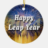 Happy Leap Year 2024 Keramisch Ornament (Voorkant)