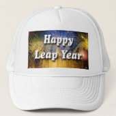 Happy Leap Year 2024 Trucker Pet (Voorkant)