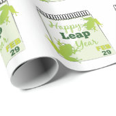 Happy Leap Year 29 feb Cadeaupapier (Rol Hoek)